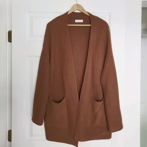 Oak + Fort Chocolate Brown Cardigan